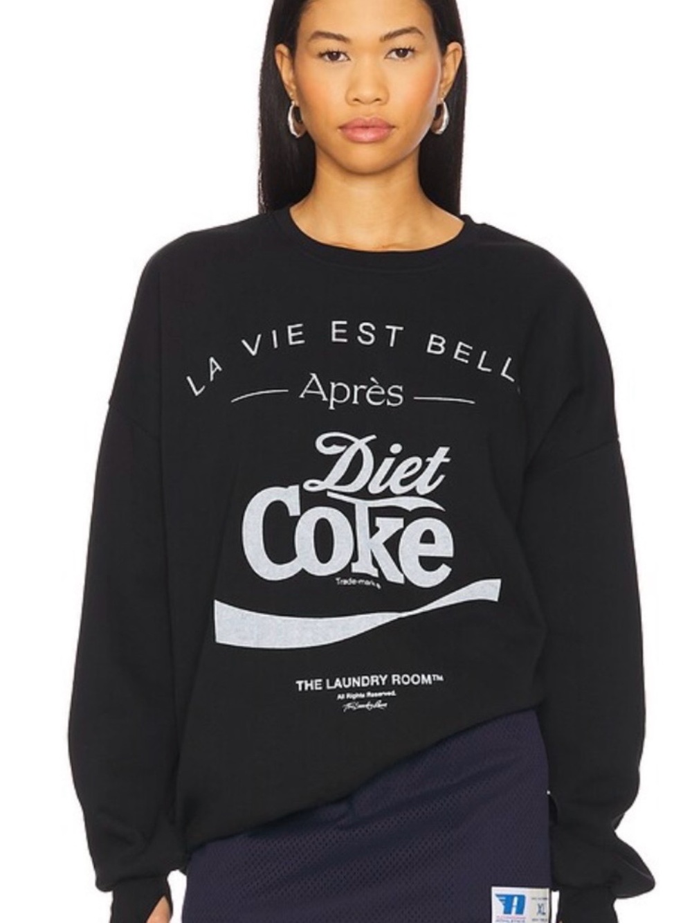 The Laundry Room - Life Is Beautiful After Diet Coke - Sweatshirt - Black - NEW